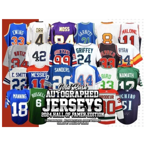 2024 Gold Rush Hall of Fame Autographed Multi-Sport Jersey Edition Box