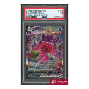 Gengar VMAX - Fusion Strike Secret Rare - 2021 Pokemon SWSH - 271 - PSA 7 - 126868289