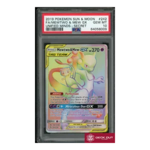 Mewtwo & Mew GX - PSA 10 - 64058009 - Unified Minds - #242